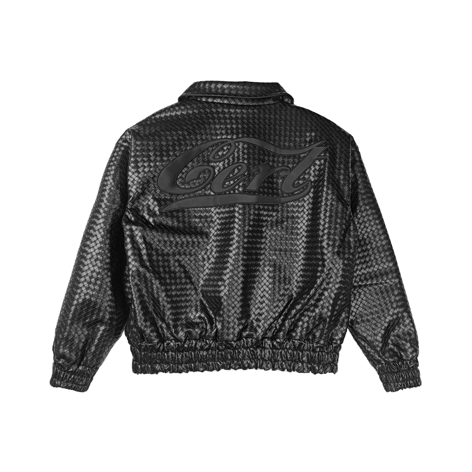 CERTIFIED WOVEN LEATHER JACKET