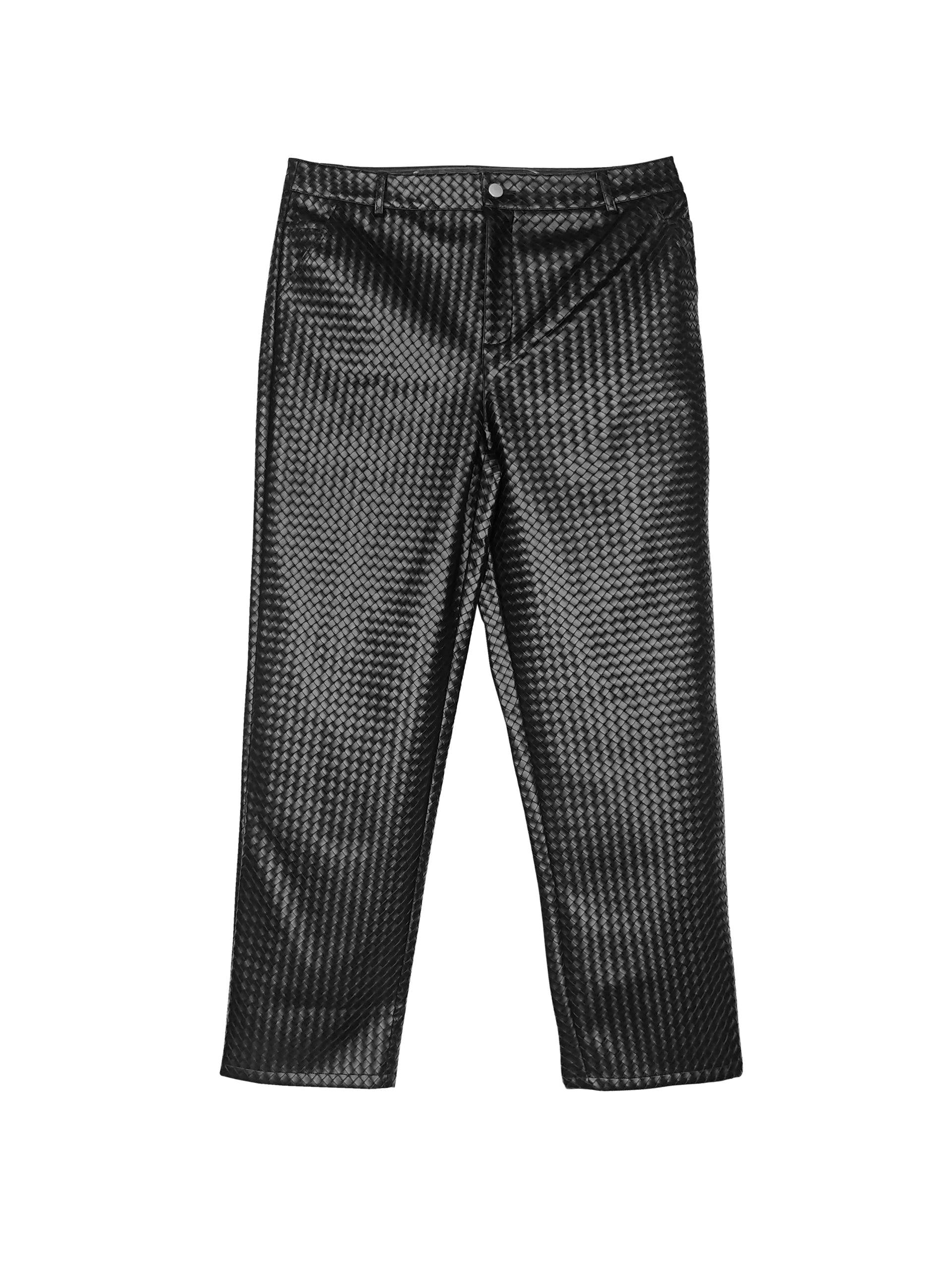 CERTIFIED WOVEN LEATHER PANTS