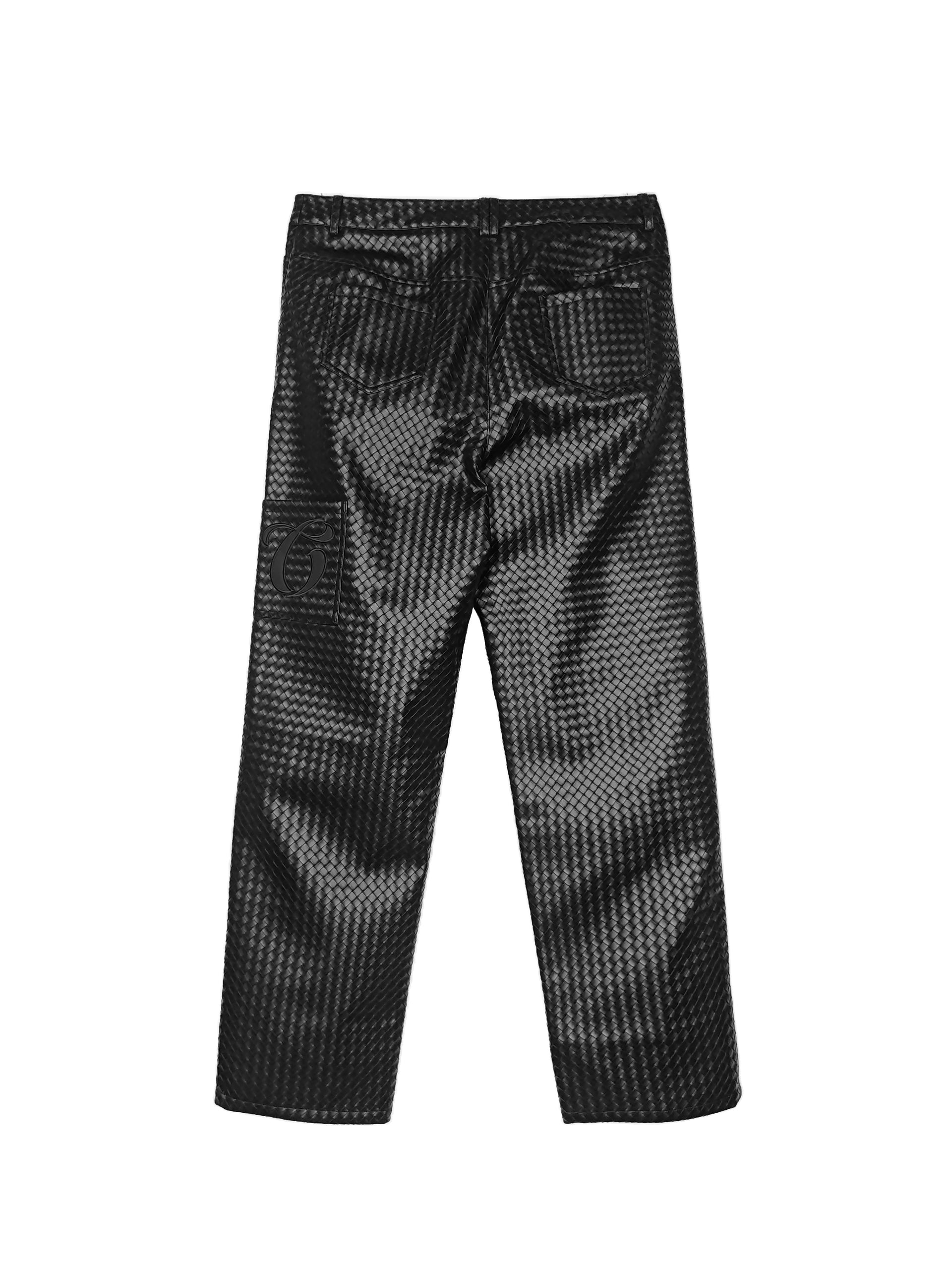 CERTIFIED WOVEN LEATHER PANTS