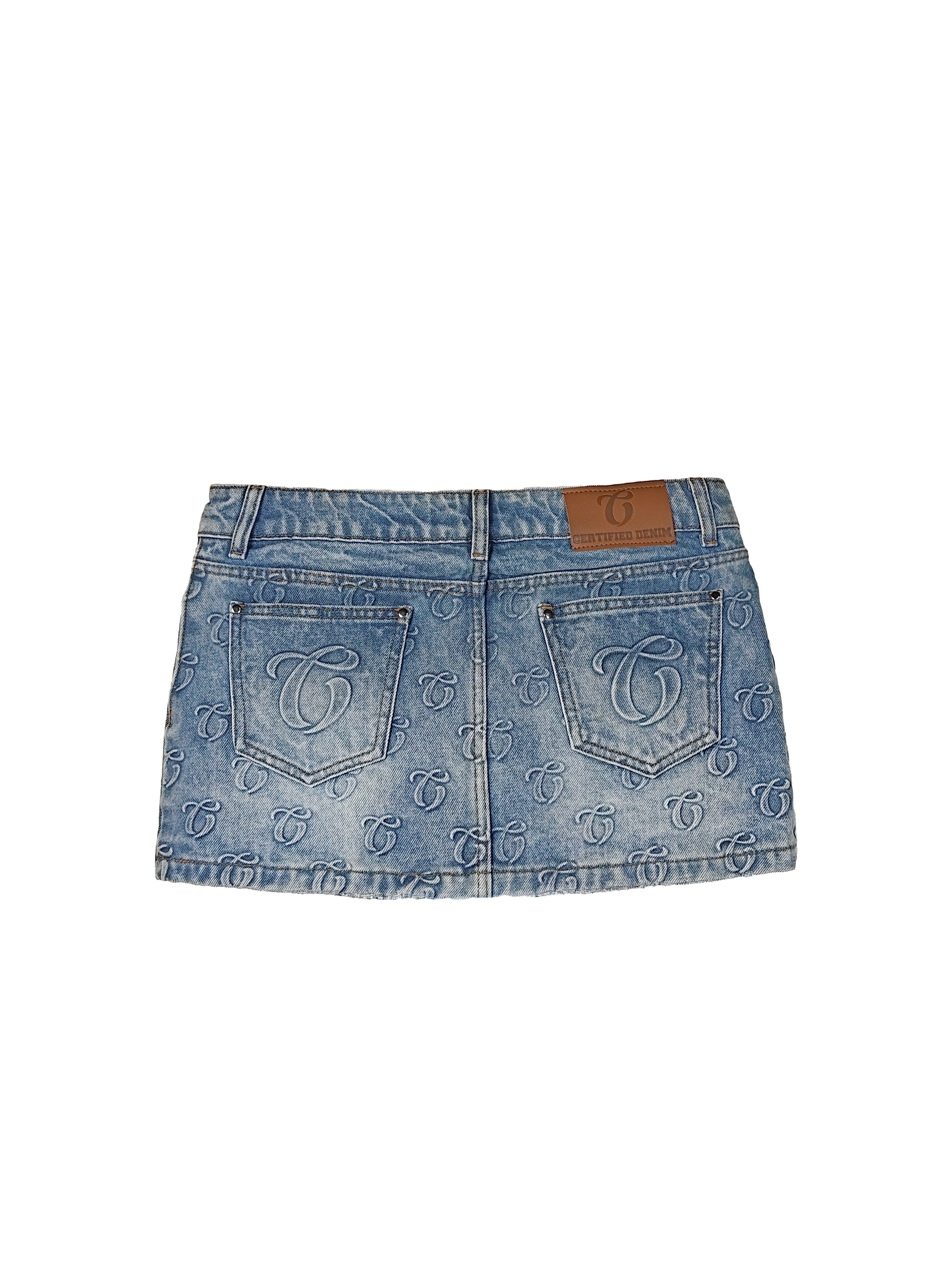 CERTIFIED DENIM SKIRT