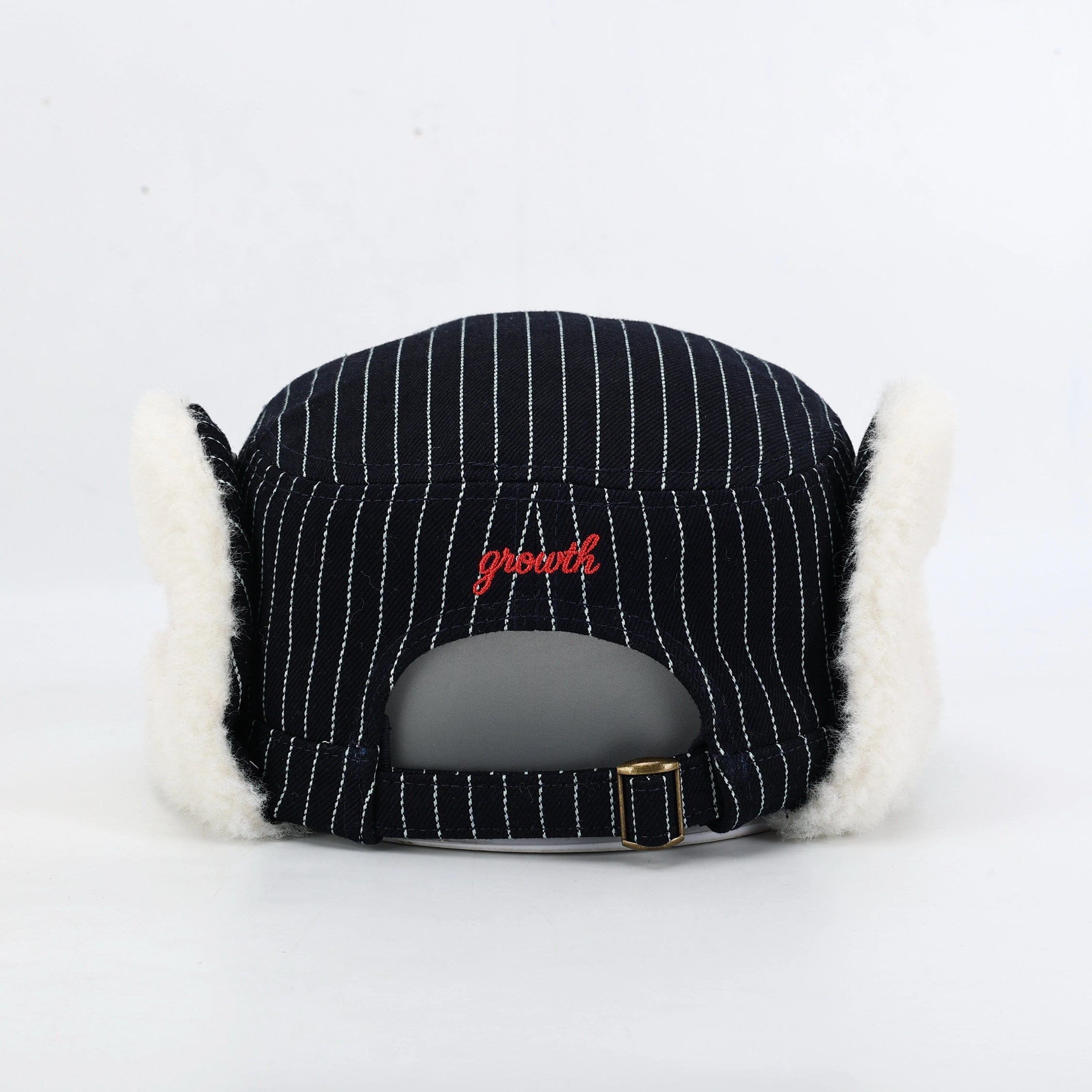 JAPANESE SELVAGE PINSTRIPE AVIATOR HAT